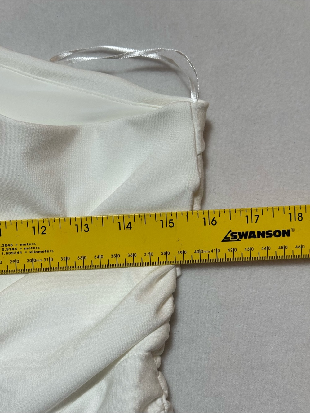 Alieva Dolly Bodycon White One-Shoulder Fitted Ruched Midi Dress with Belt Sz L - Picture 13 of 15
